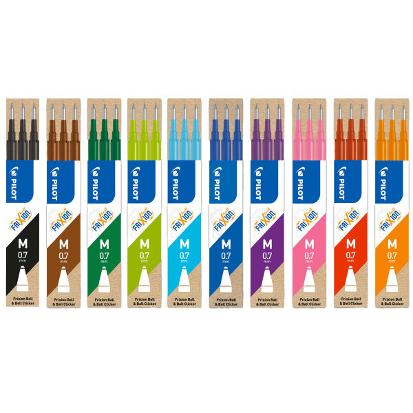 FriXion Ersatzminen 0.7 – 10× 3er-Set | radierbare Nachfüllminen