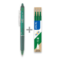 Set aus 1 FriXion Clicker + 1 Set aus 3 Minen Grün