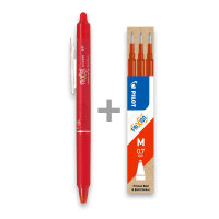 Set aus 1 FriXion Clicker + 1 Set aus 3 Minen Rot