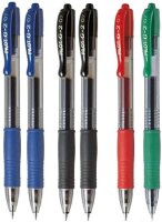 G2 Kugelschreiber, 6er-Pack blau, schwarz, rot, gün