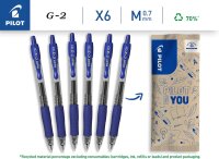 G2 Kugelschreiber, 6er-Pack schwarz