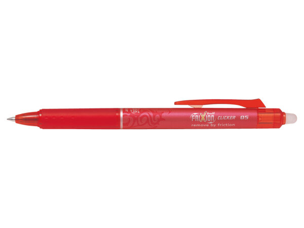PILOT FriXion Clicker | Tintenroller Feine Spitze (F - 0.5)-Rot